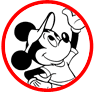 Mickey Mouse tennis coloring page