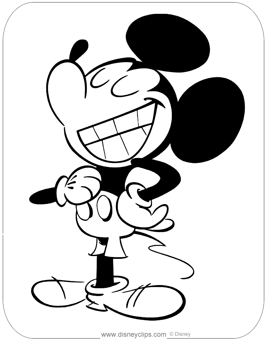 mickey mouse tv series coloring pages  disneyclips