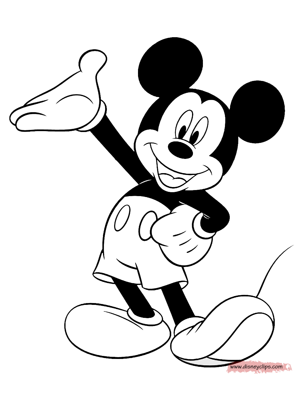 Mickey Mouse Coloring Pages 7 | Disney's World of Wonders