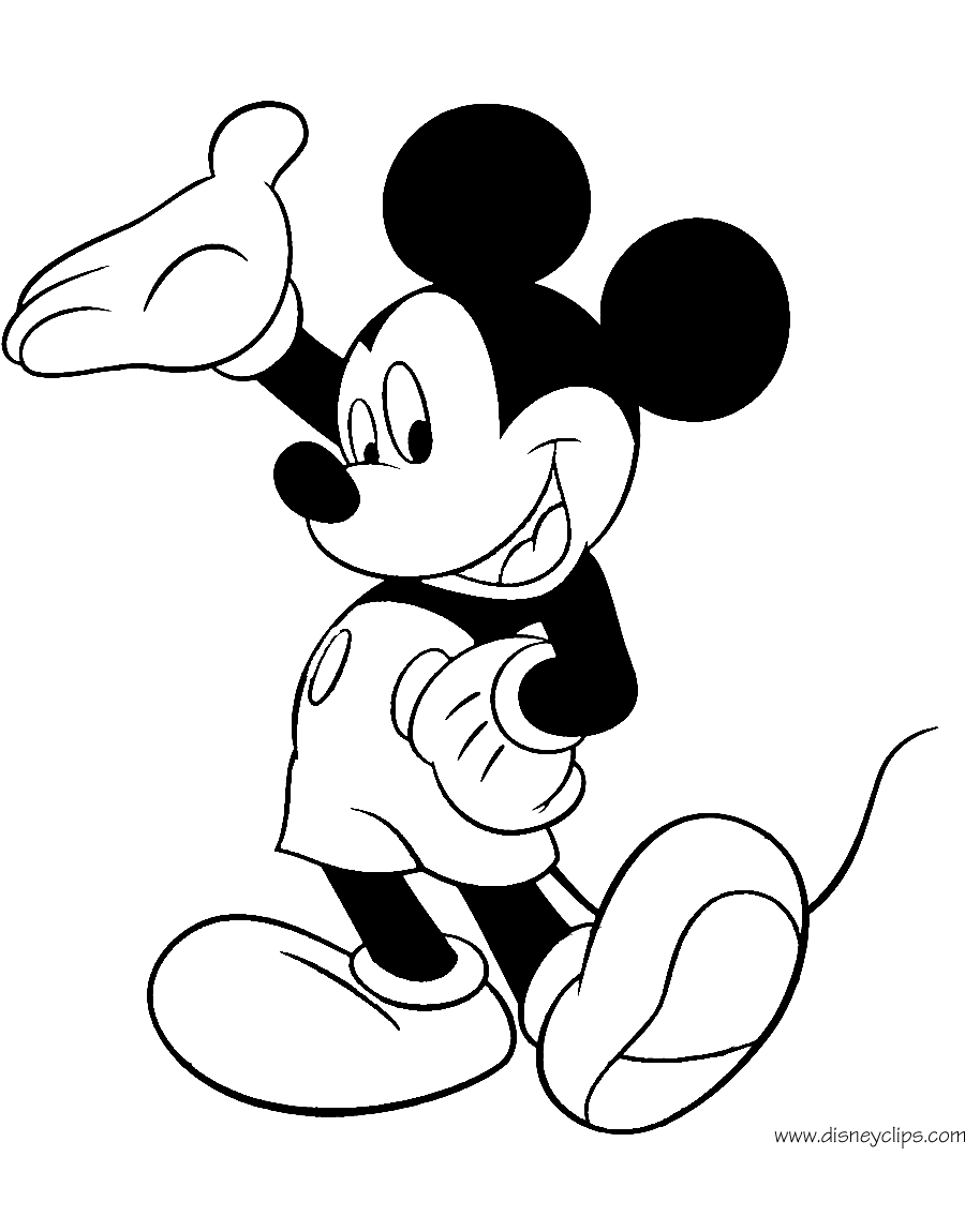 Download Misc. Mickey Mouse Coloring Pages (4) | Disneyclips.com
