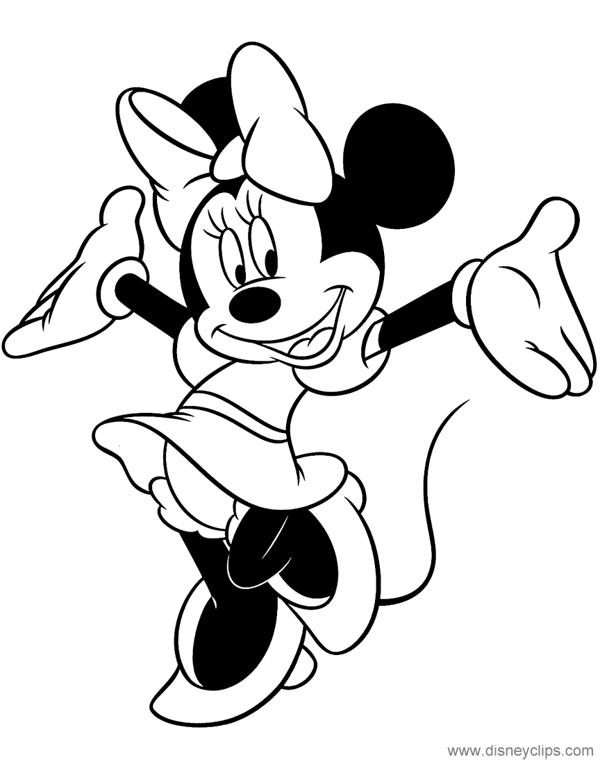 21+ Minnie Mouse Coloring Pages Pictures – Tunnel To Viaduct Run