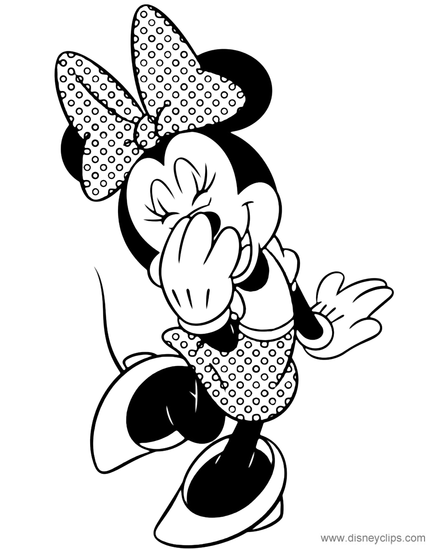 minniecoloring42gif 8641104 pixels  Minnie mouse coloring pages 