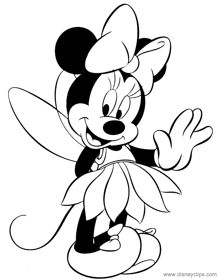 Minnie Mouse Coloring Pages 2 Disney's World of Wonders
