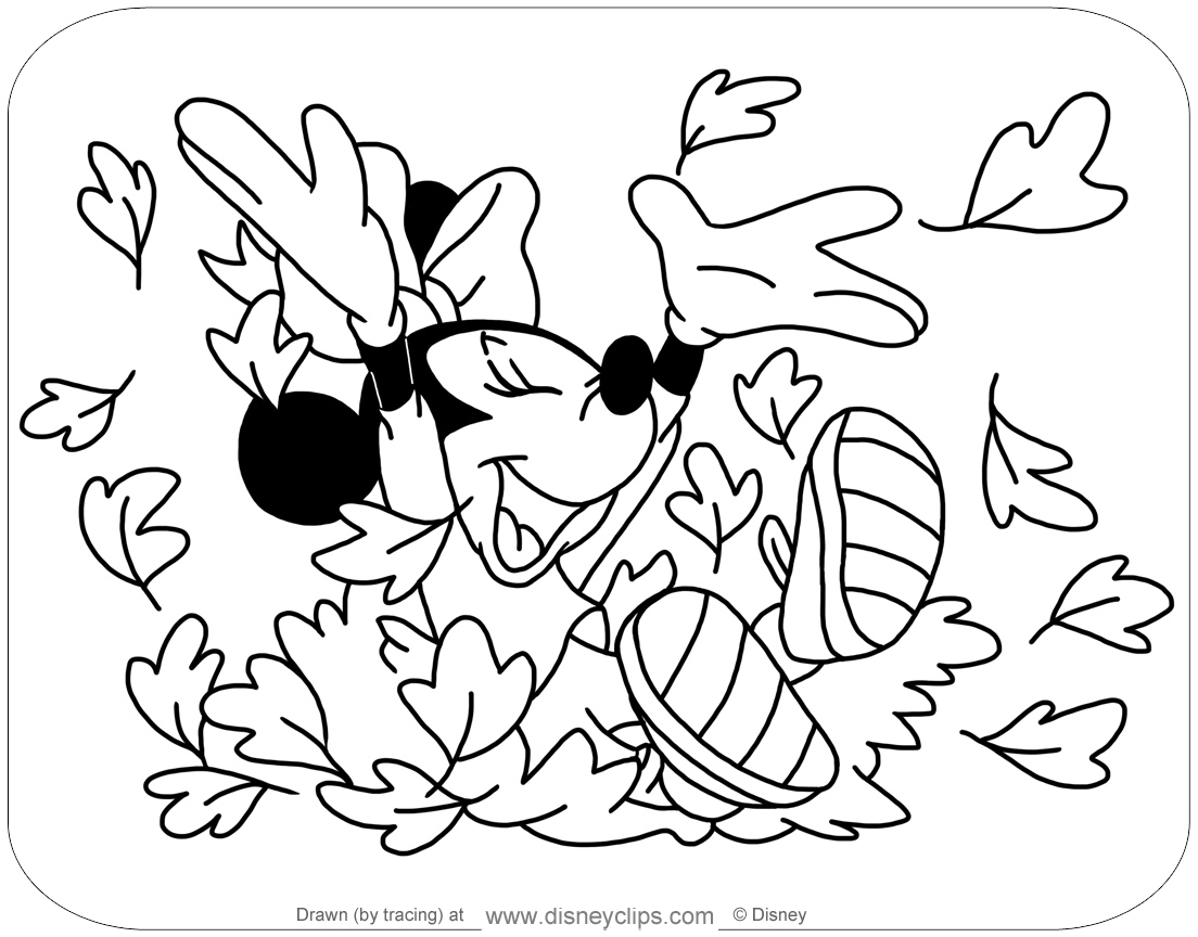 Disney Fall Coloring Pages | Coloring Page Blog