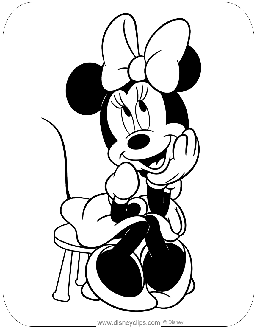minnie mouse coloring pages disneys world of wonders