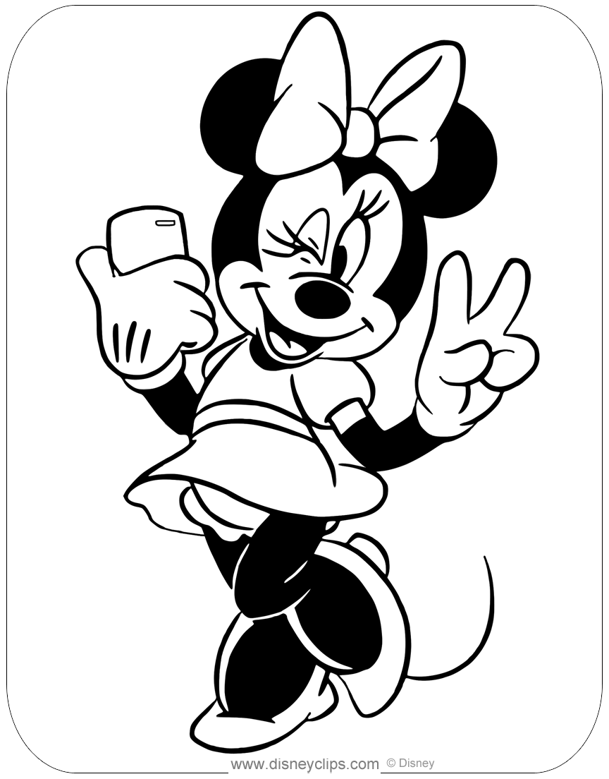 Minnie Mouse Coloring Pages | Disneyclips.com