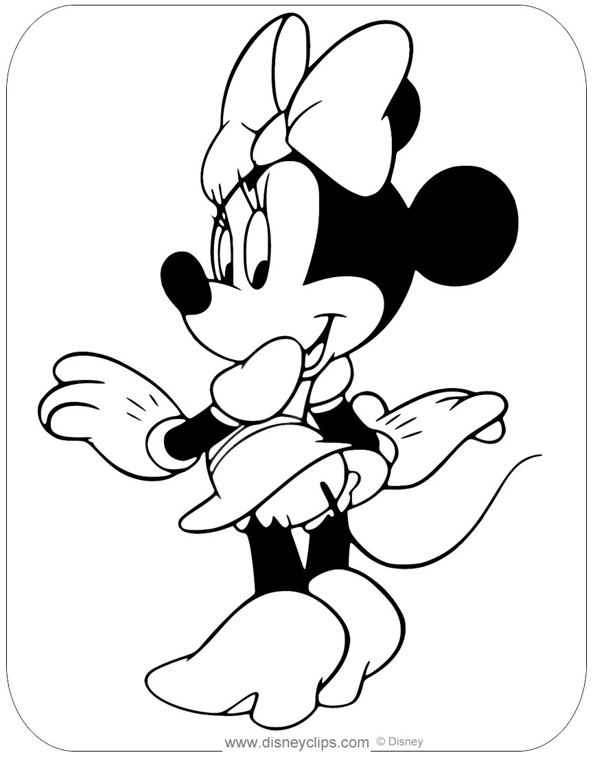 Download Misc. Minnie Mouse Coloring Pages (3) | Disneyclips.com
