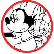 Minnie Mouse & Daisy Duck coloring page