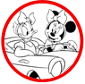 Minnie Mouse and Daisy Duck coloring page