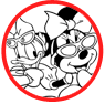 Minnie Mouse and Daisy Duck coloring page