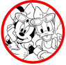 Minnie Mouse and Daisy Duck coloring page