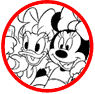 Minnie Mouse and Daisy Duck coloring page