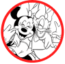 Minnie Mouse and Daisy Duck coloring page