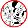 Minnie Mouse and Daisy Duck coloring page