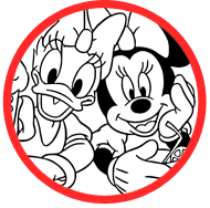 Minnie Mouse and Daisy Duck coloring page