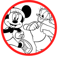 Minnie & Daisy coloring page