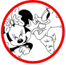 Minnie Mouse and Daisy Duck coloring page