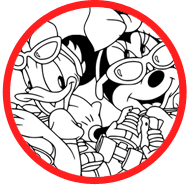 Minnie & Daisy coloring page