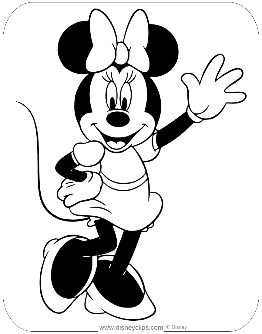 misc minnie mouse coloring pages disneyclipscom