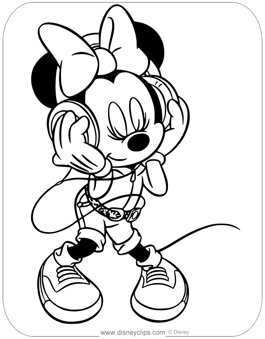 Minnie Mouse Misc Activities Coloring Pages Disneyclips Com