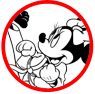 Minnie Mouse karate coloring page