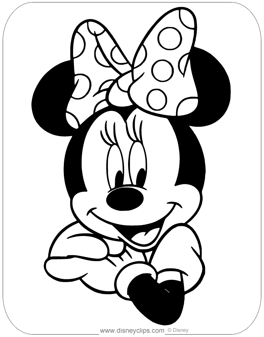 Misc. Minnie Mouse Coloring Pages  Disneyclips.com