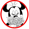 Minnie Mouse summer coloring page