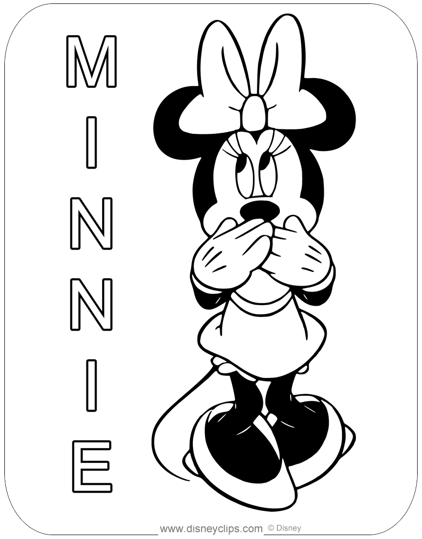 misc. minnie mouse coloring pages | disneyclips