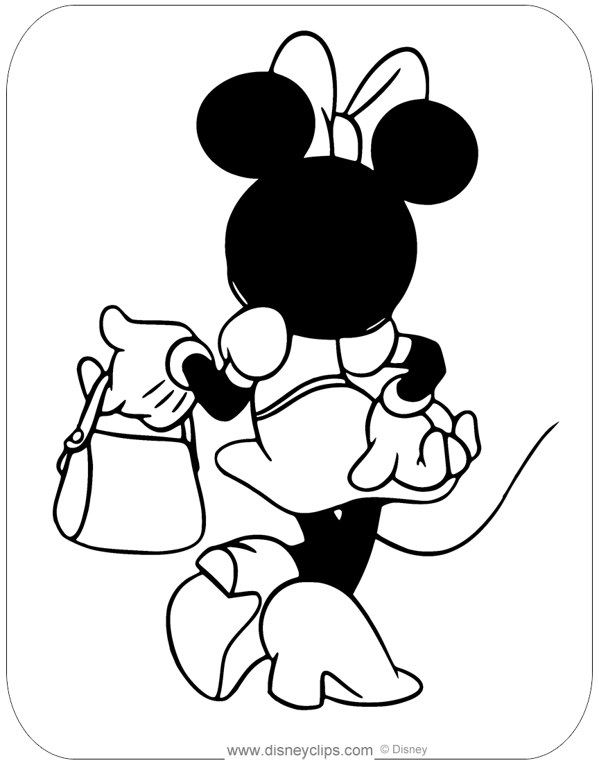 Download Minnie Mouse Fashion Coloring Pages | Disneyclips.com