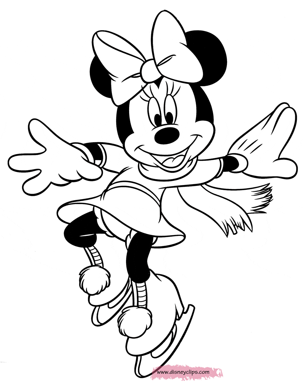 Minnie Mouse Coloring Pages 6 | Disney Coloring Book