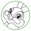 Miss Bunny coloring page