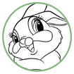 Miss Bunny coloring page
