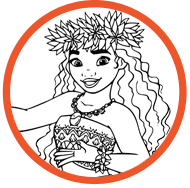 Moana coloring page