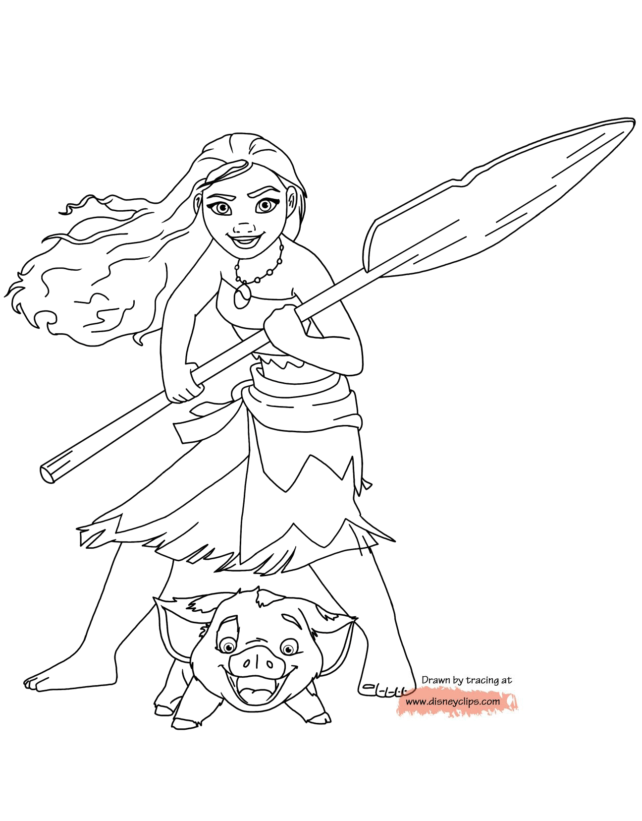 Download Disney's Moana Coloring Pages | Disneyclips.com