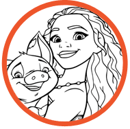 Moana coloring page