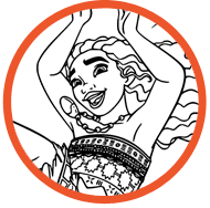 Moana coloring page