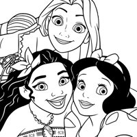 Disney Princess coloring page