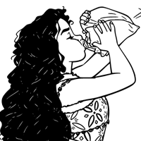 Moana 2 coloring page
