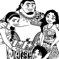 Moana 2 coloring page