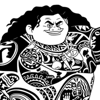 Moana 2 coloring page