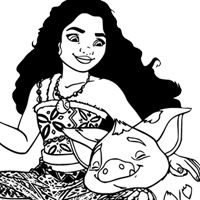 Moana 2 coloring page