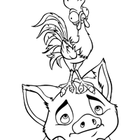 Moana 2 coloring page