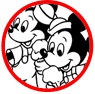 Mickey Mouse's nephews coloring page