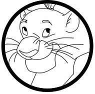 Mowgli and Bagheera coloring page