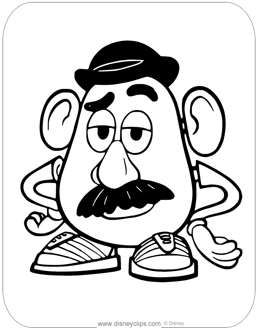 Toy Story Mrs. Potato Head Coloring Pages Coloring Pages