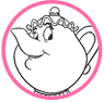 Mrs. Potts coloring page