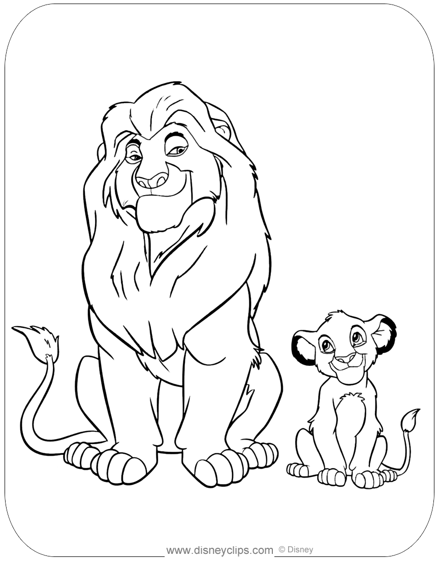 Download The Lion King Coloring Pages (2) | Disneyclips.com