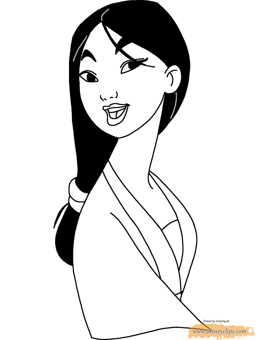 coloring page Mulan
