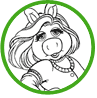 Miss Piggy coloring page