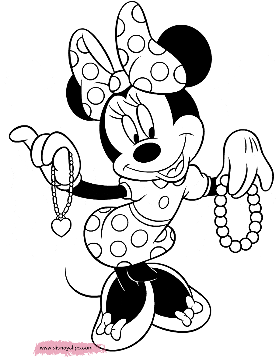 Minnie Mouse Coloring Pages Free Printable